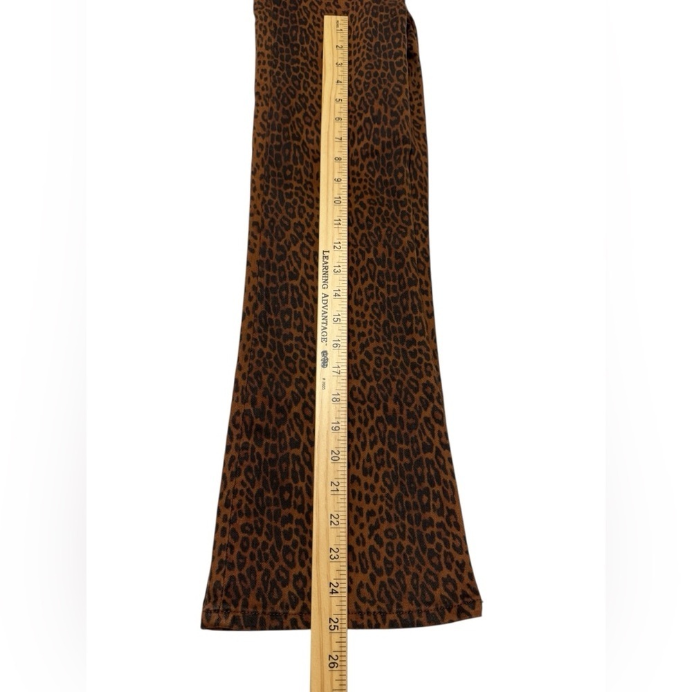 Frame Jetset Crop Mini Boot Leopard Print Pants - Picture 7 of 10